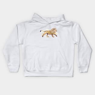 Fearless Lion Illustration Kids Hoodie